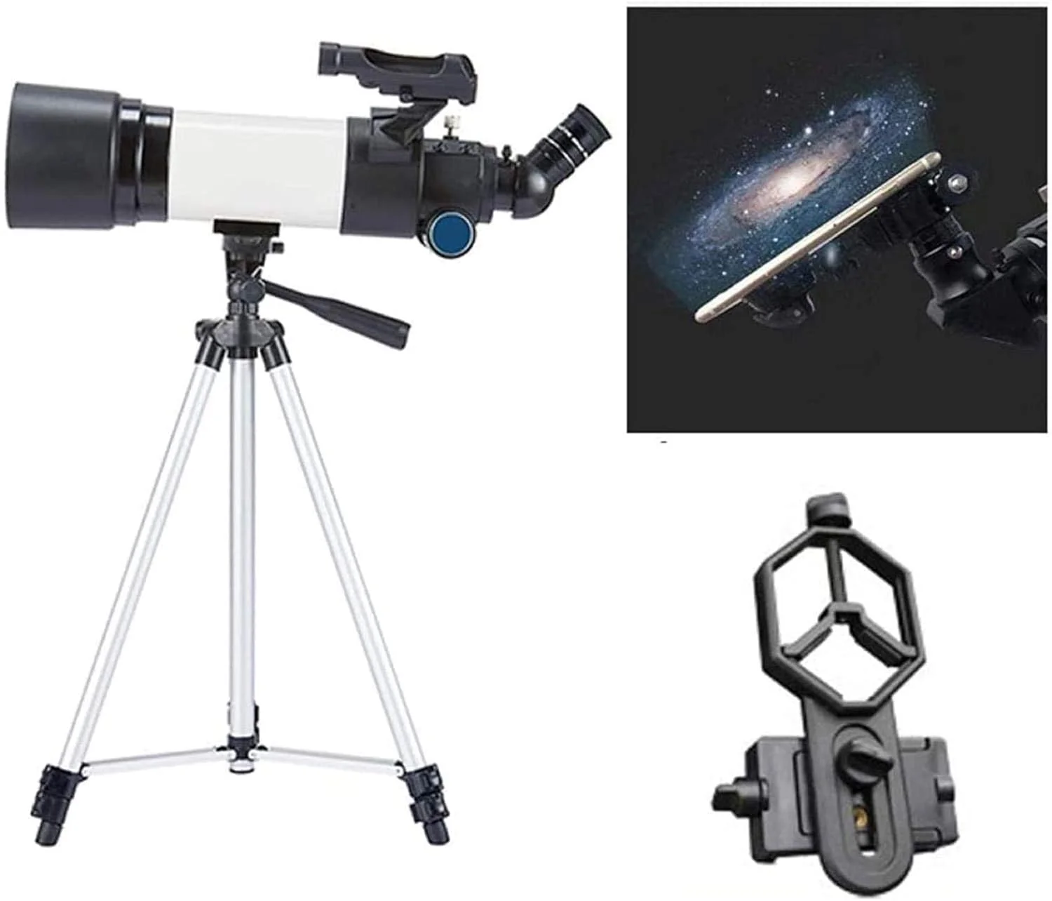 تلسکوپ دوچشمی قابل حمل کانبن، تلسکوپ نجومی قدرتمند برای مبتدیان، تلسکوپ منکساری 80 میلی‌متری، تلسکوپ انکساری