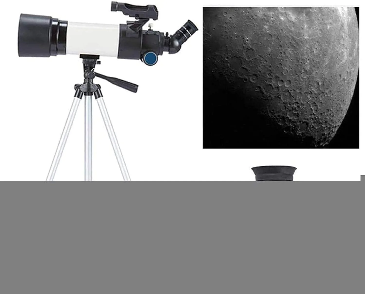 تلسکوپ نجومی مبتدیان پرقدرت قابل حمل KANBUN، تلسکوپ منوچشمی Catadioptric 80 میلی متری، انکساری دامنه ng، D