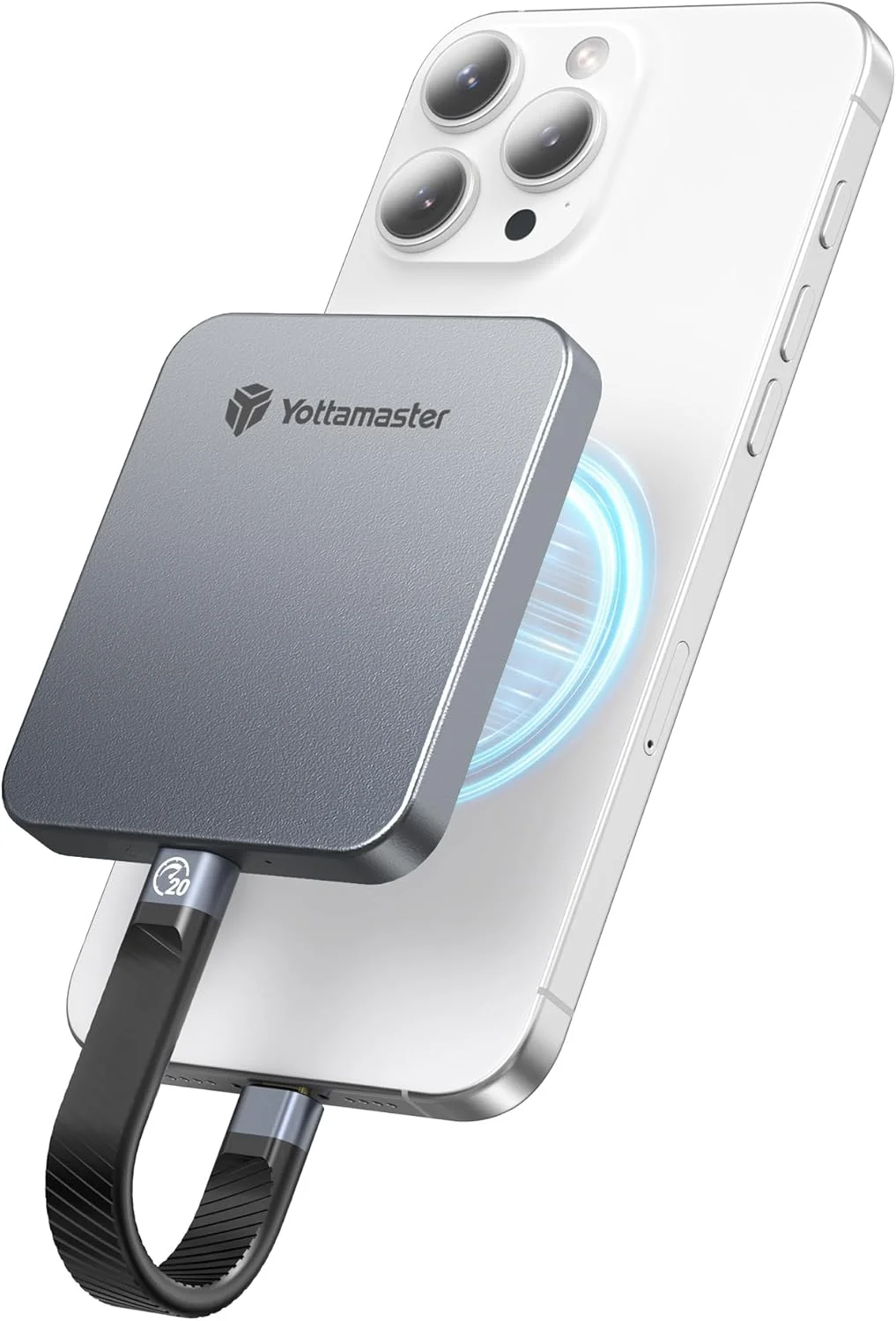 اس اس دی اکسترنال مغناطیسی یوتا مستر 512 گیگابایت، سرعت تا 2000 مگابایت بر ثانیه USB 3.2 Gen 2x2، درایو حالت جامد قابل حمل، پشتیبانی از ProRes HDR 4K، سازگار با آیفون، تلفن هوشمند، تبلت، لپ تاپ