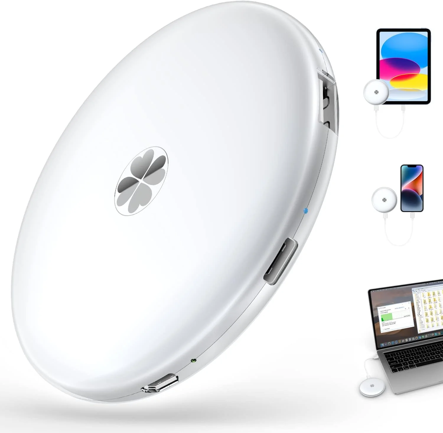 درایو حالت جامد اکسترنال 1 ترابایتی ySky دارای گواهی MFi، درایو قابل حمل برای آیفون و آیپد، مک بوک، کامپیوتر ویندوز، تلفن های اندروید، درایو فلزی برای پشتیبان گیری از عکس | ویدئو | موسیقی | فایل