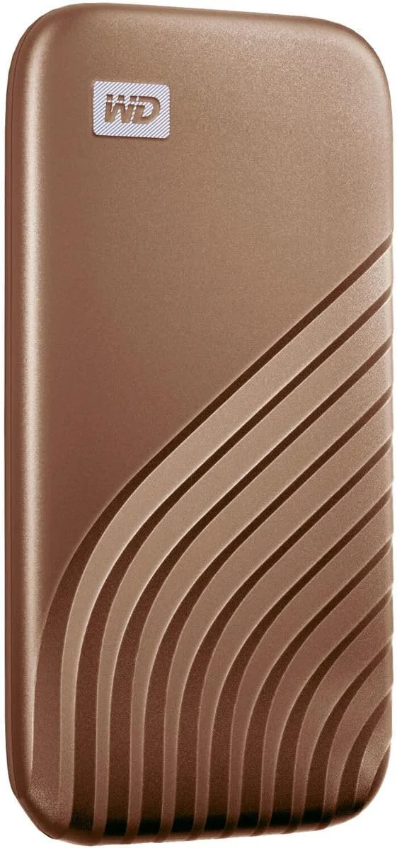 هارد اکسترنال قابل حمل اس اس دی 2 ترابایتی مای پاسپورت دبلیو دی، طلایی، سرعت تا 1050 مگابایت بر ثانیه - WDBAGF0020BGD-WESN