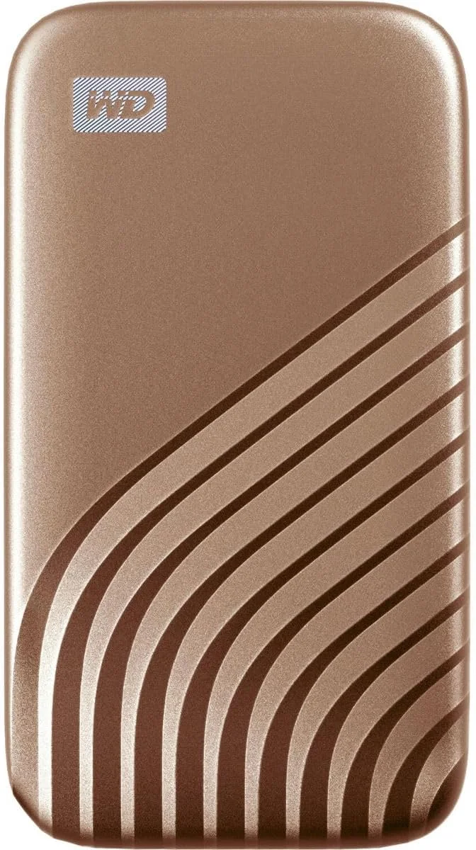 هارد اکسترنال قابل حمل اس اس دی 2 ترابایتی مای پاسپورت دبلیو دی، طلایی، سرعت تا 1050 مگابایت بر ثانیه - WDBAGF0020BGD-WESN