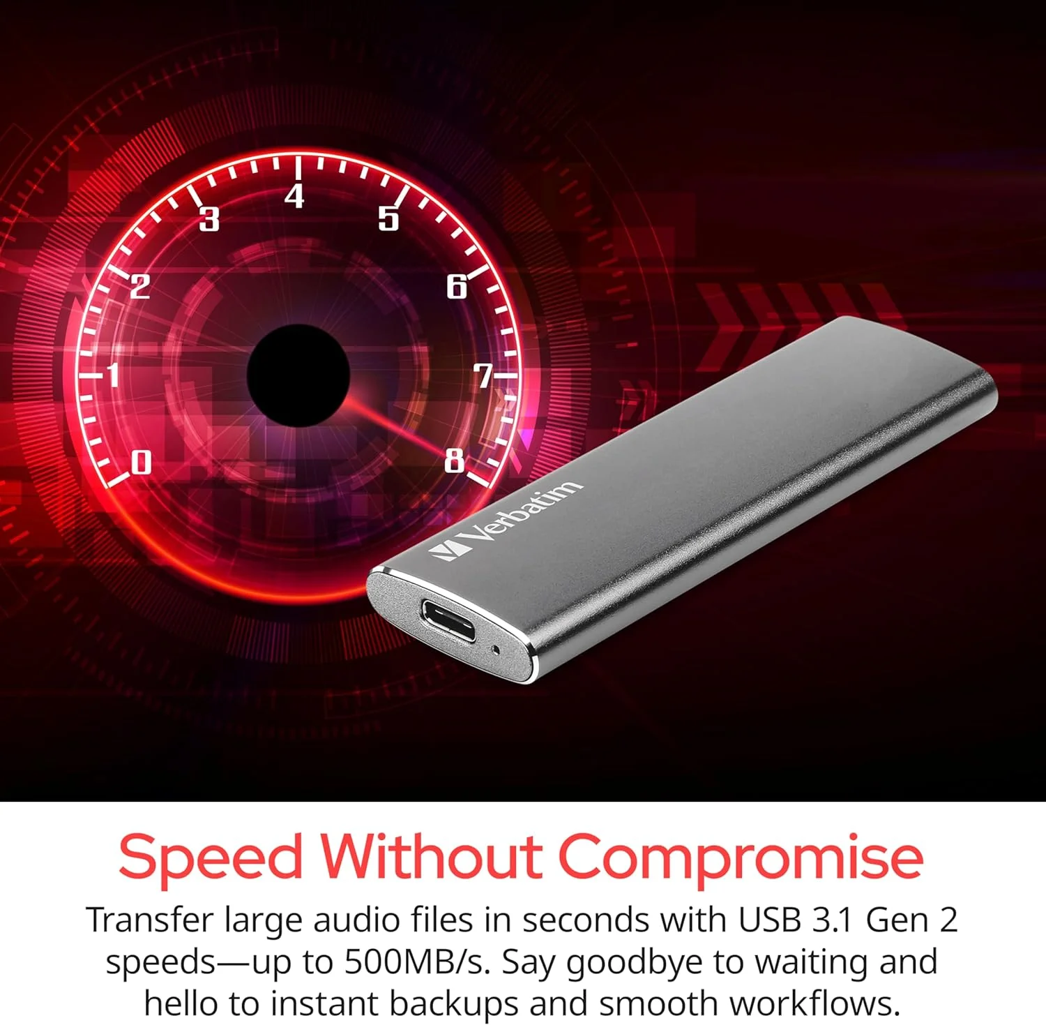 اس اس دی اکسترنال ورباتیم VX500 USB 3.1 Gen2 با ظرفیت 1 ترابایت