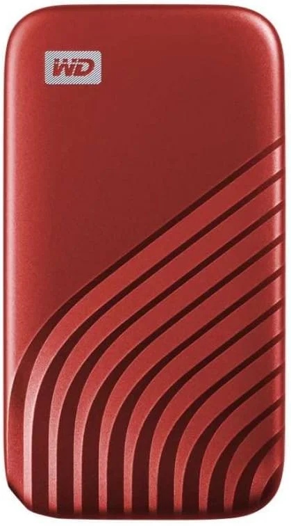 هارد اکسترنال اس اس دی قابل حمل وسترن دیجیتال مدل My Passport با ظرفیت 1 ترابایت، قرمز، سرعت انتقال تا 1050 مگابایت بر ثانیه - BAGF0010BRD-WESN