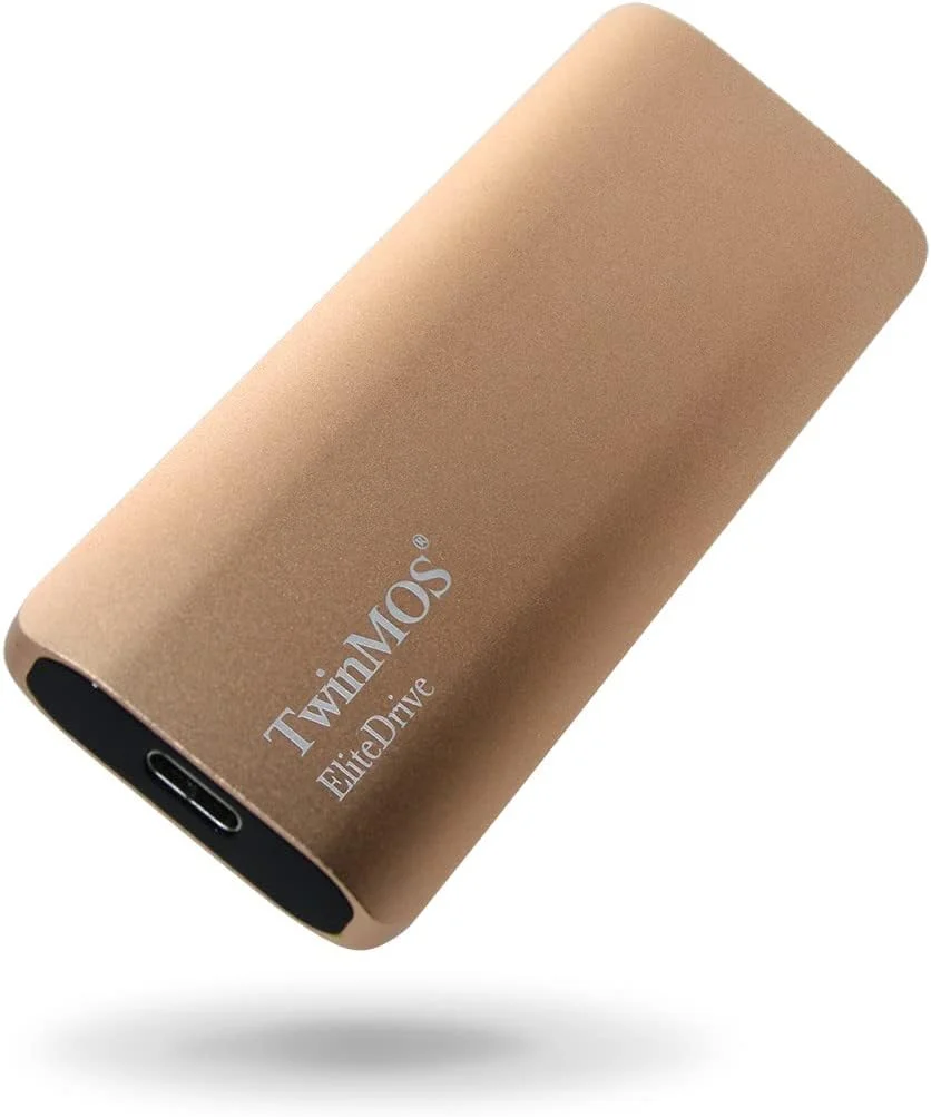 حافظه اس اس دی اکسترنال قابل حمل TwinMOS EliteDrive USB 3.2/Type-C - ظرفیت 1 ترابایت (رزگلد)