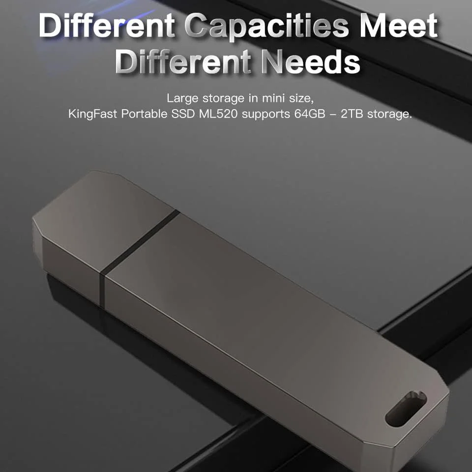 درایو حالت جامد اکسترنال TWDYC، حافظه اس اس دی قابل حمل 1 ترابایت/512 گیگابایت/128 گیگابایت/64 گیگابایت، USB 3.2 Gen 1، ذخیره سازی پشتیبان هارد دیسک موبایل برای کامپیوتر، لپ تاپ، مک بوک (64 گیگابایت، خاکستری)
