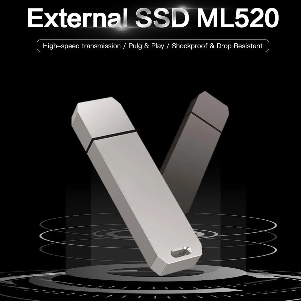 درایو حالت جامد اکسترنال TWDYC با ظرفیت های 1 ترابایت/512 گیگابایت/128 گیگابایت/64 گیگابایت، هارد درایو قابل حمل USB 3.2 Gen 1 برای پشتیبان گیری از اطلاعات کامپیوتر، لپ تاپ، مک بوک (64 گیگابایت، نقره ای)