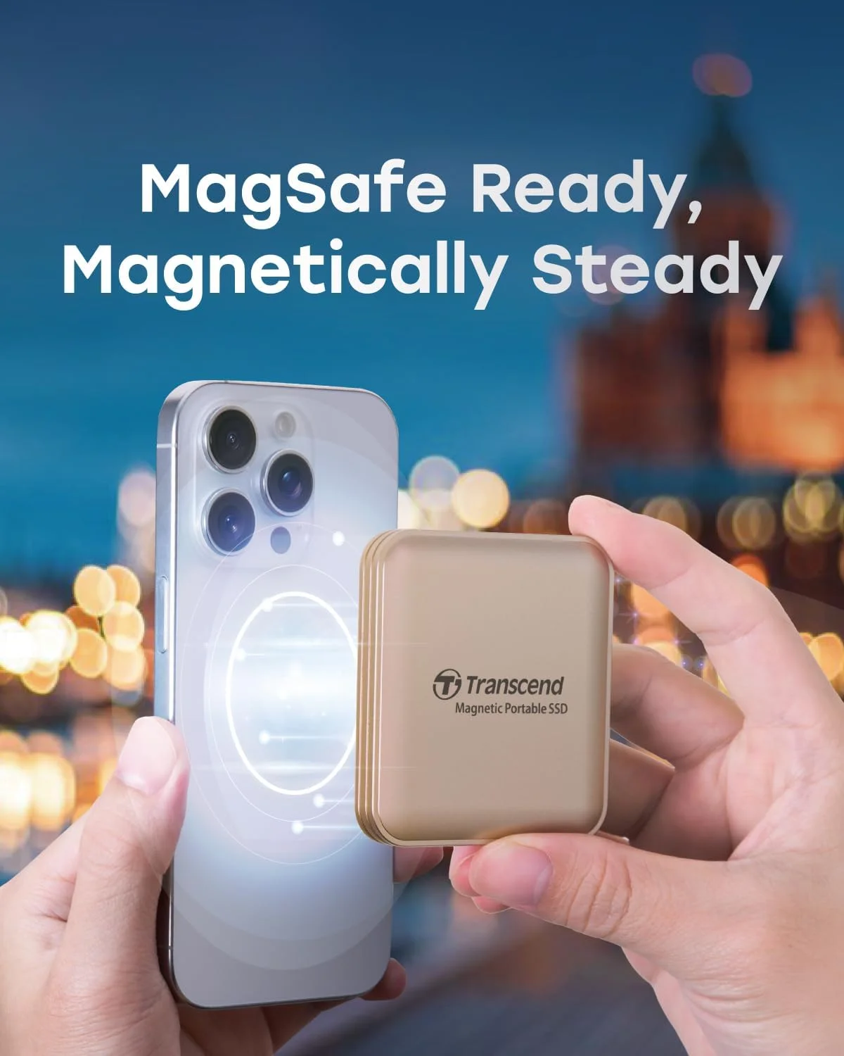 حافظه اس اس دی اکسترنال قابل حمل ترنسند مدل ESD420 با طراحی مغناطیسی، سرعت انتقال تا 2000 مگابایت بر ثانیه، پشتیبانی از Apple 4K ProRes، سازگار با MagSafe، مناسب برای iPhone15, 16, 17/iPad/Mac/تبلت/ویندوز/اندروید، USB 3.2 Gen2 (20Gbps) (طلایی شامپاینی، 2 ترابایت) حافظه اس اس دی اکسترنال قابل حمل ترنسند مدل ESD420 با طراحی مغناطیسی، سرعت انتقال تا 2000 مگابایت بر ثانیه، پشتیبانی از Apple 4K ProRes، سازگار با MagSafe، مناسب برای iPhone15, 16, 17/iPad/Mac/تبلت/ویندوز/اندروید، USB 3.2 Gen2 (20Gbps) (طلایی شامپاینی، 2 ترابایت)