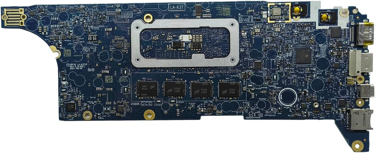 مادربرد جایگزین 0PKK8F PKK8F برای لپ تاپ Dell Latitude 7320 مدل LA-K371P، پردازنده i7-1185G7 و 32 گیگابایت رم
