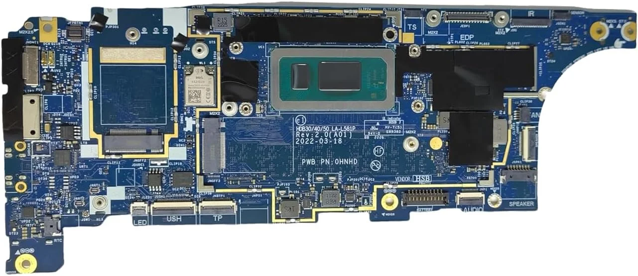 جایگزین مادربرد لپ تاپ دل Latitude 7430 مدل 00N39X 0N39X با پردازنده i5-1245U مدل HDB30 /40/50 LA-L581P و 16 گیگابایت رم