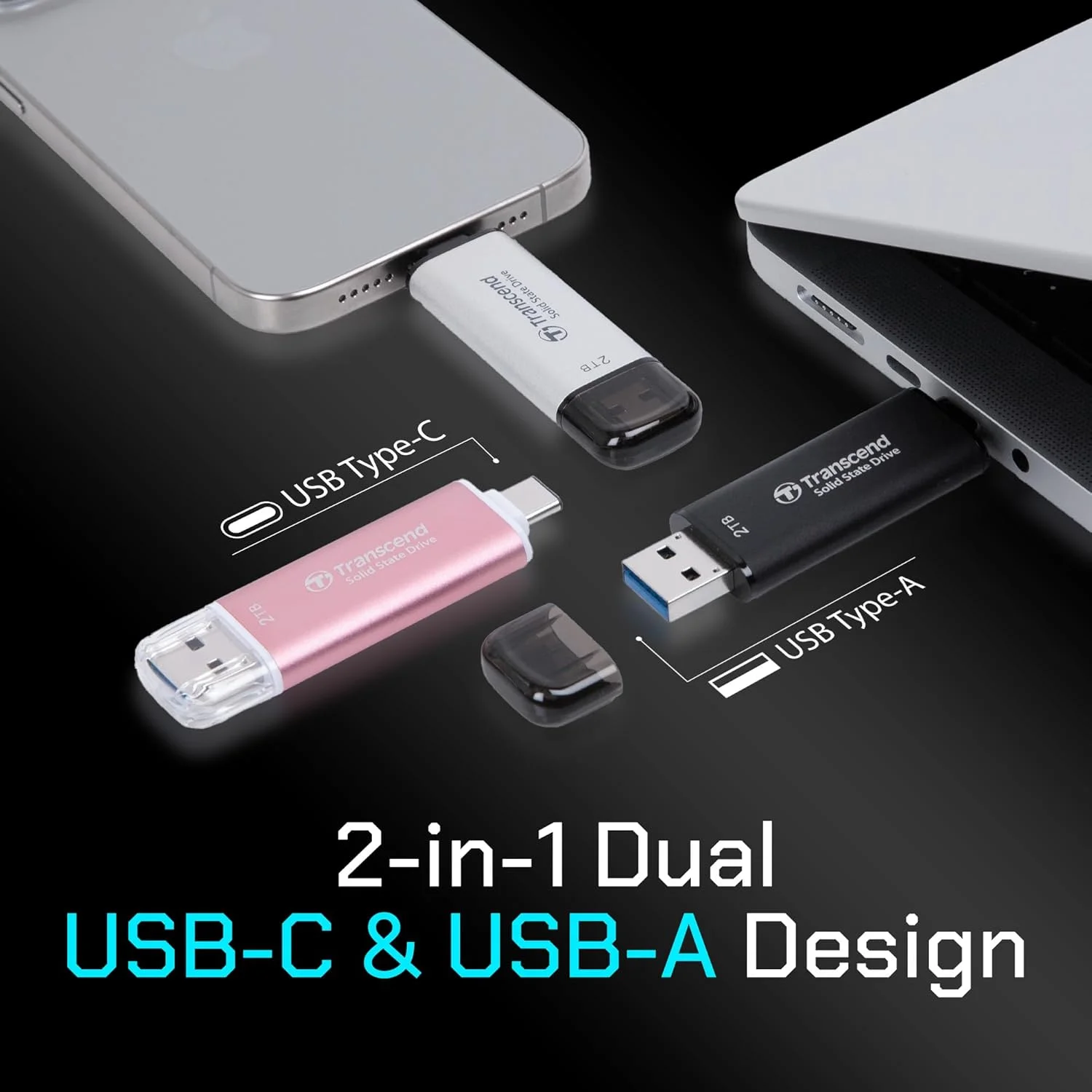 اس اس دی اکسترنال 1 ترابایتی Transcend مدل ESD310C با USB 10Gbps و Type C/A، EAN: 760557861942 اس اس دی اکسترنال 1 ترابایتی Transcend مدل ESD310C با USB 10Gbps و Type C/A، EAN: 760557861942