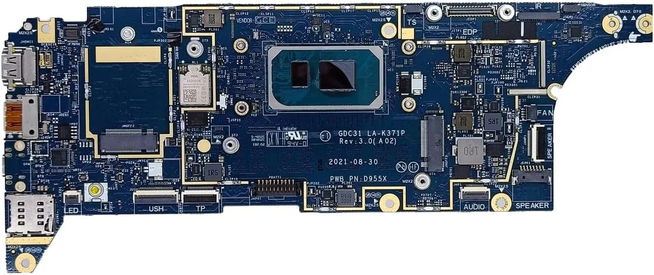 مادربرد جایگزین 0KND83 KND83 برای لپ تاپ Dell Latitude 7420، برد اصلی سیستم GDC31 LA-K371P با پردازنده I5-1145G7 و 16 گیگابایت رم