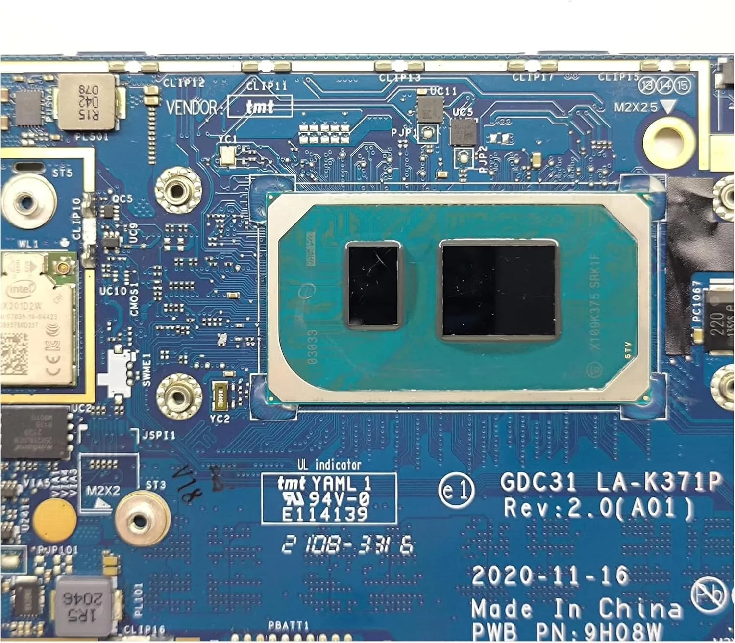 مادربرد جایگزین 0798WG 798WG برای لپ تاپ Dell Latitude 7420 مدل GDC31 LA-K371P، پردازنده i7-1185G7، حافظه 8G FCBGA1449 مادربرد جایگزین 0798WG 798WG برای لپ تاپ Dell Latitude 7420 مدل GDC31 LA-K371P، پردازنده i7-1185G7، حافظه 8G FCBGA1449