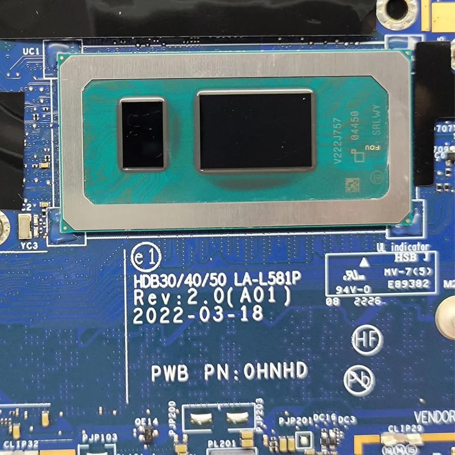 جایگزین مادربرد لپ تاپ دل Latitude 7430 مدل 00N39X 0N39X با پردازنده i5-1245U مدل HDB30 /40/50 LA-L581P و 16 گیگابایت رم جایگزین مادربرد لپ تاپ دل Latitude 7430 مدل 00N39X 0N39X با پردازنده i5-1245U مدل HDB30 /40/50 LA-L581P و 16 گیگابایت رم