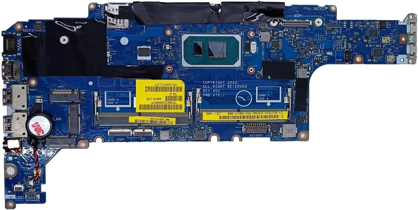 مادربرد جایگزین 01M3M4 1M3M4 برای لپ تاپ Dell Latitude 5420 مدل GDF40 LA-K491P، پردازنده i3-1125G4