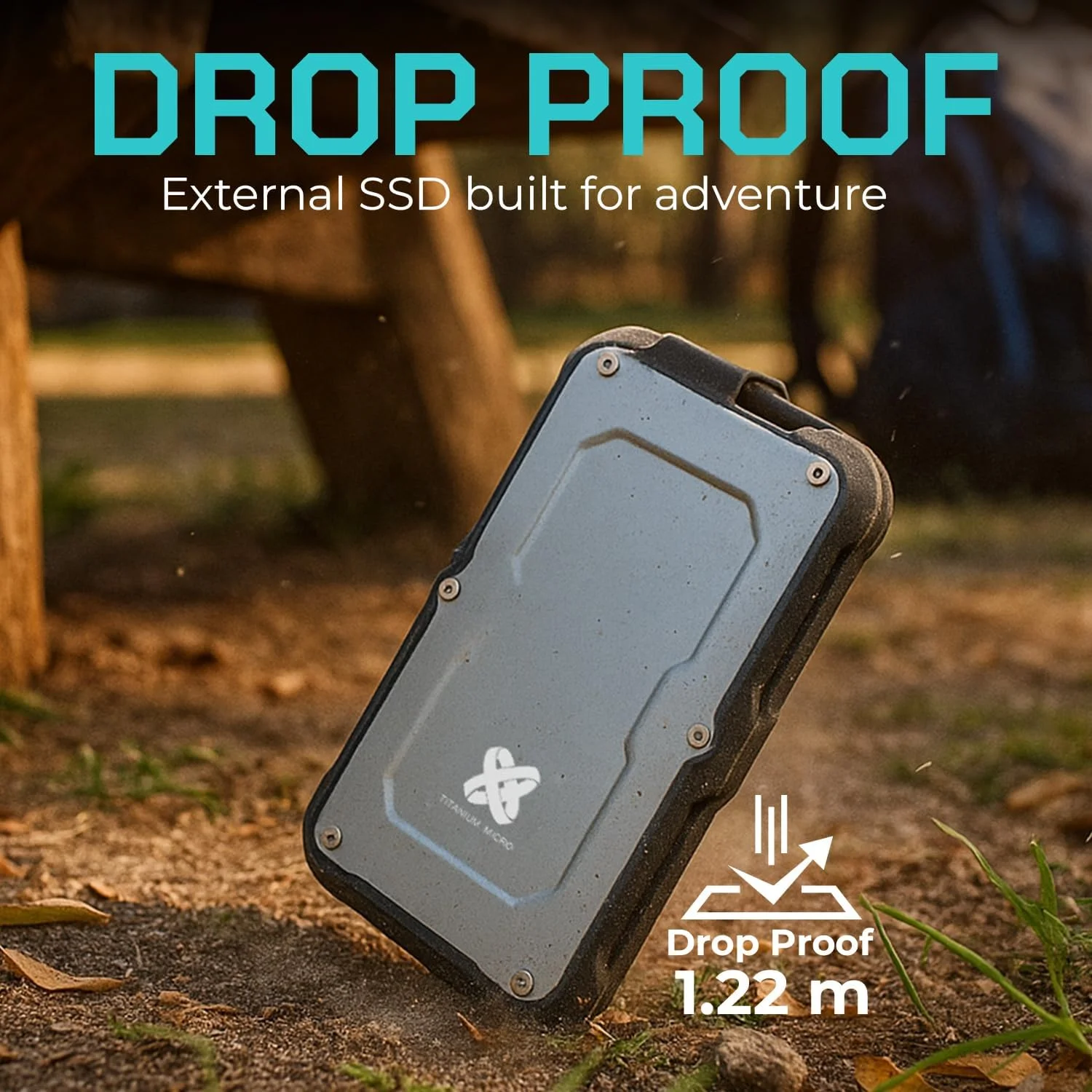 درایو حالت جامد قابل حمل تیتانیوم میکرو وان - 120 گیگابایت/240 گیگابایت/500 گیگابایت/1 ترابایت/2 ترابایت فلش سه بعدی NAND با سرعت بالا USB 3.0