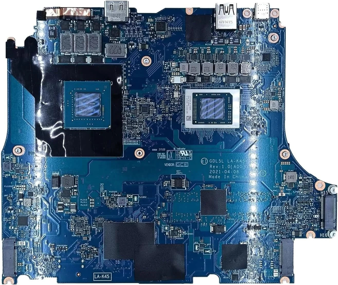 جایگزین مادربرد لپ تاپ دل G15 5515 مدل GDL5L LA-K454P، پردازنده R7-5800H و کارت گرافیک RTX 3050 Ti با حافظه 4 گیگابایت جایگزین مادربرد لپ تاپ دل G15 5515 مدل GDL5L LA-K454P، پردازنده R7-5800H و کارت گرافیک RTX 3050 Ti با حافظه 4 گیگابایت
