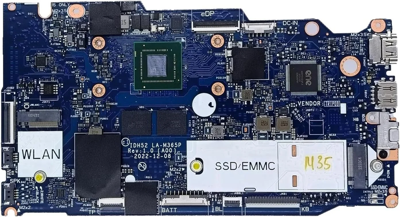 مادربرد جایگزین 084M8W 84M8W برای لپ تاپ Dell Inspiron 15 3535 مدل IDH52 LA-M365P، پردازنده 7220U و 8 گیگابایت رم