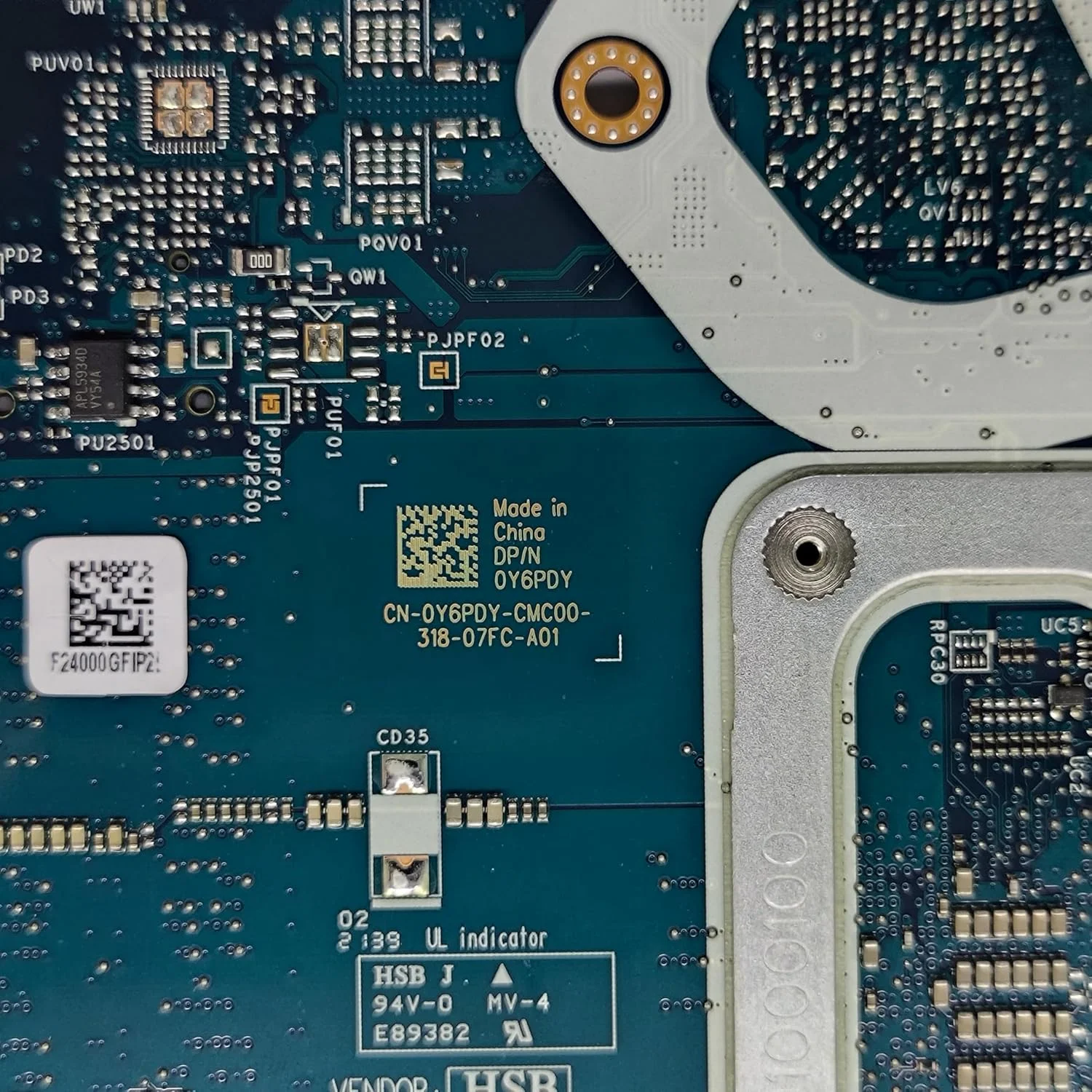 مادربرد جایگزین لپ تاپ GDI53 LA-K037P برای Dell Vostro 3405، برد اصلی سیستم با پردازنده R5-3450U، شماره قطعه 0Y6PDY Y6PDY مادربرد جایگزین لپ تاپ GDI53 LA-K037P برای Dell Vostro 3405، برد اصلی سیستم با پردازنده R5-3450U، شماره قطعه 0Y6PDY Y6PDY