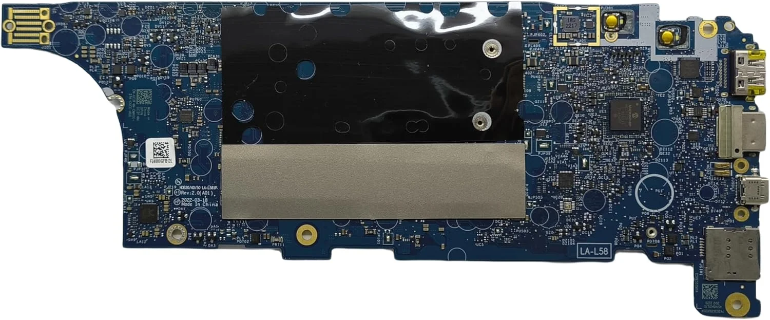 مادربرد جایگزین لپ تاپ HDB30 /40/50 LA-L581P برای Dell Latitude 7330، پردازنده i5-1245U، رم 32 گیگابایت، 0C2F4N C2F4N