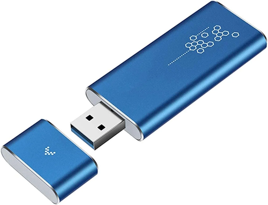 درایو حالت جامد اکسترنال SSD با ظرفیت 1 ترابایت / 512 گیگابایت / 256 گیگابایت، حافظه پشتیبان قابل حمل USB 3.0، مناسب برای رایانه های شخصی، لپ تاپ ها، مک بوک، تلویزیون های هوشمند و سایر دستگاه ها (512 گیگابایت، آبی)