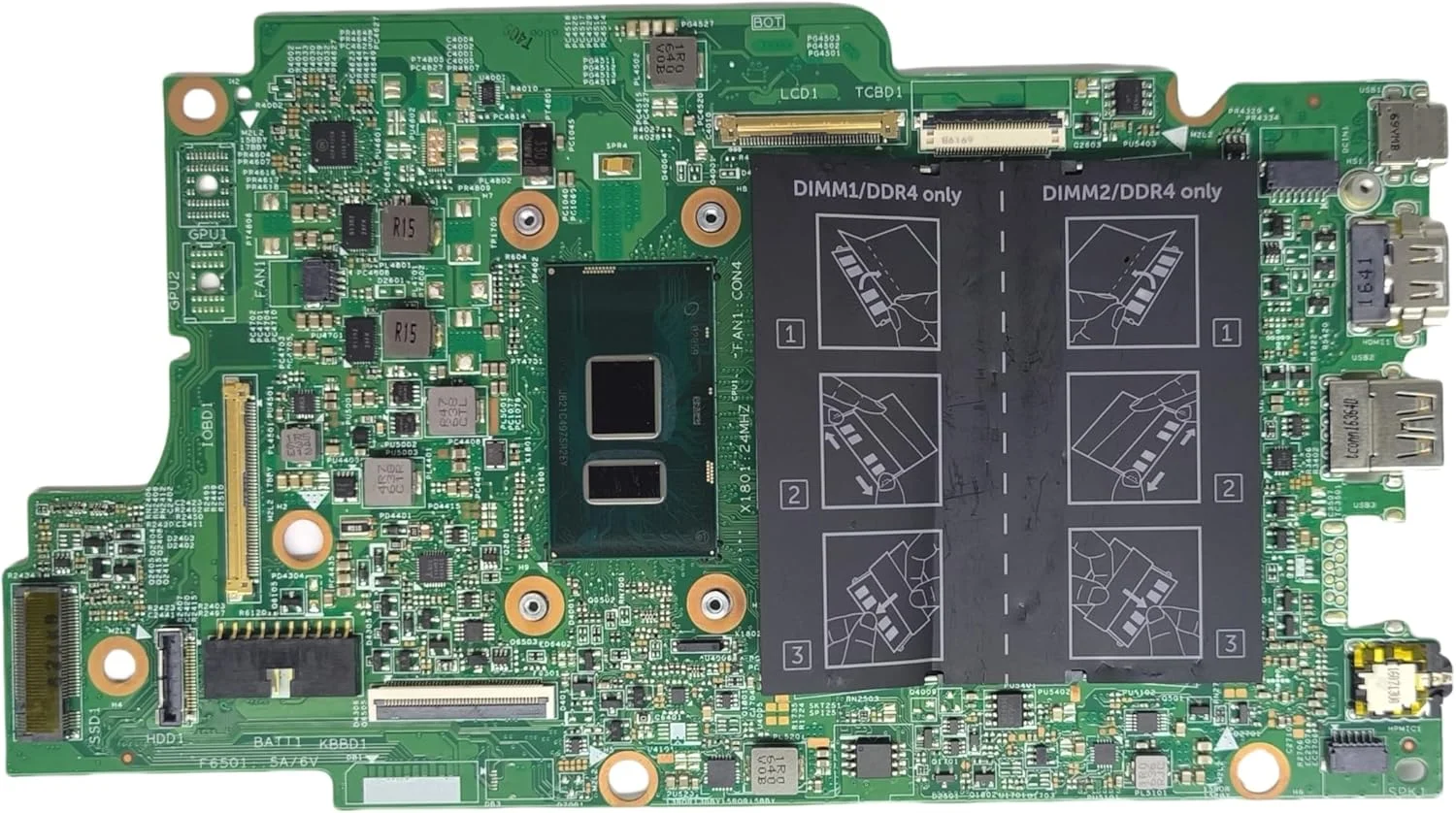 مادربرد جایگزین لپ تاپ مدل Star Lord 13-B 15264-1 برای Dell Inspiron 15 7569 2-in-1 با پردازنده i5-6200U شماره قطعه 0X6C95 X6C95