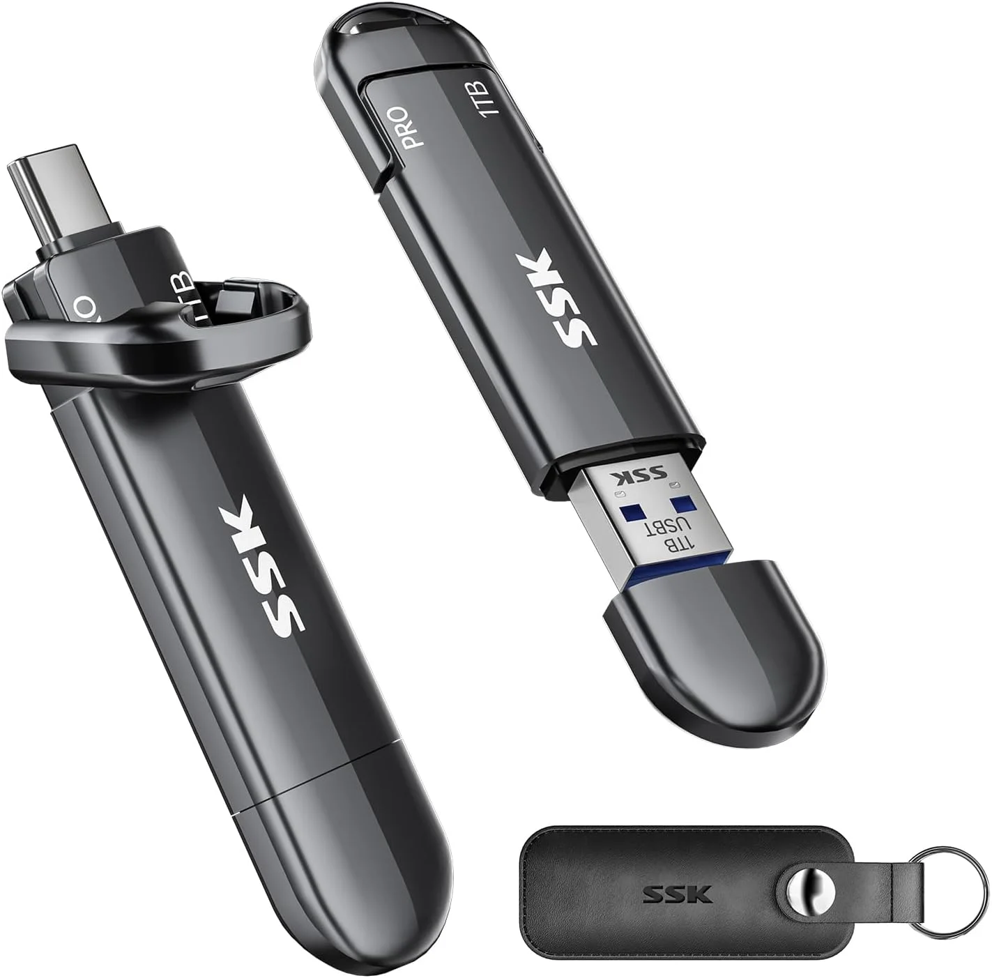 حافظه فلش ۱ ترابایتی USB C با سرعت انتقال تا ۱۰۰۰ مگابایت بر ثانیه، فلش مموری دوگانه مینی USB 3.2 Gen2 Type-A و Type-C، درایو حالت جامد اکسترنال قابل حمل SSD برای آیفون ۱۵/۱۶/PS4/تلفن اندروید/تبلت/ویندوز/مک حافظه فلش ۱ ترابایتی USB C با سرعت انتقال تا ۱۰۰۰ مگابایت بر ثانیه، فلش مموری دوگانه مینی USB 3.2 Gen2 Type-A و Type-C، درایو حالت جامد اکسترنال قابل حمل SSD برای آیفون ۱۵/۱۶/PS4/تلفن اندروید/تبلت/ویندوز/مک