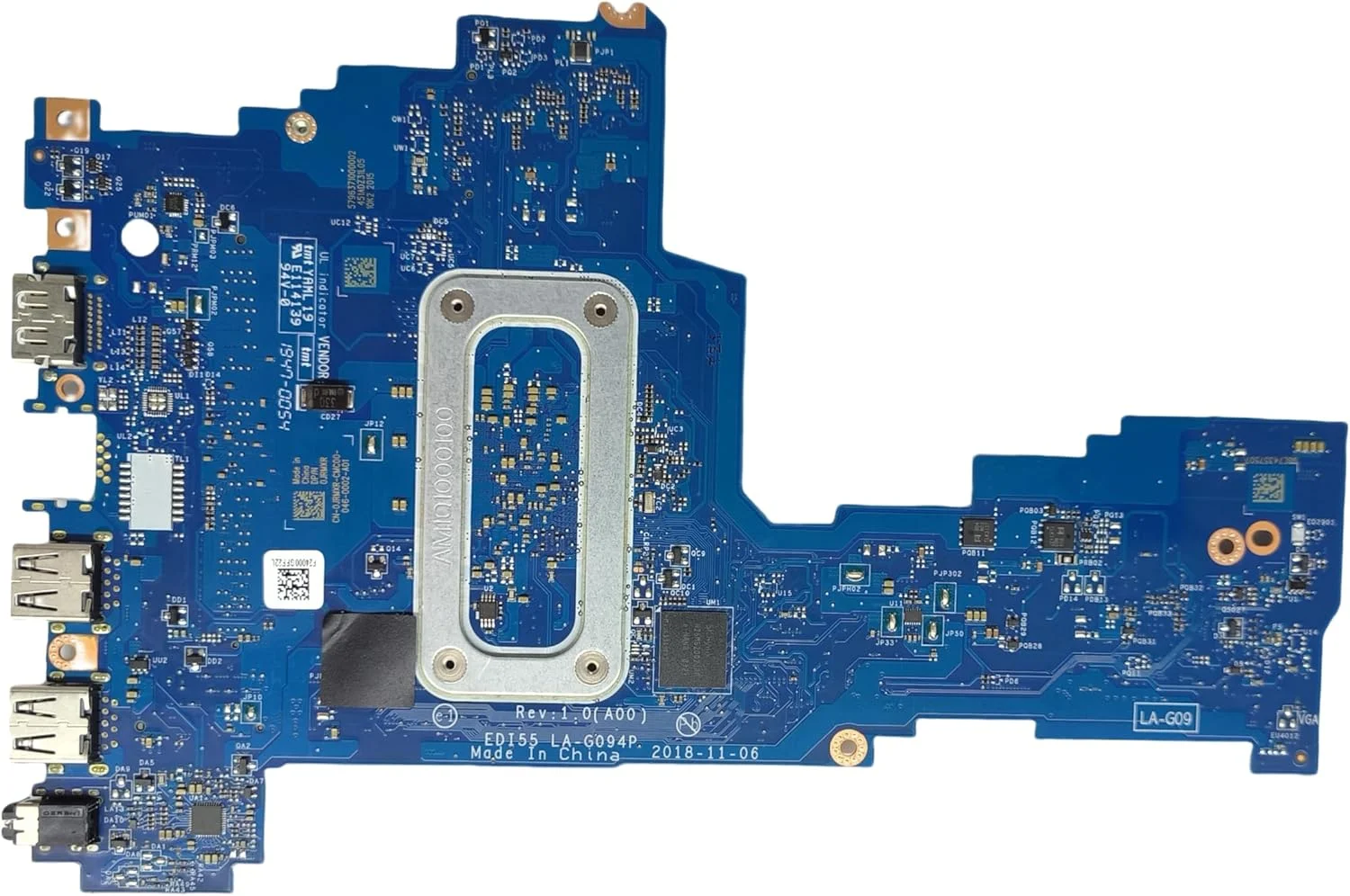 مادربرد جایگزین لپ تاپ EDI55 LA-G094P برای Dell Inspiron 3582، برد سیستم با پردازنده N4000، شماره قطعه 0JRMXR JRMXR