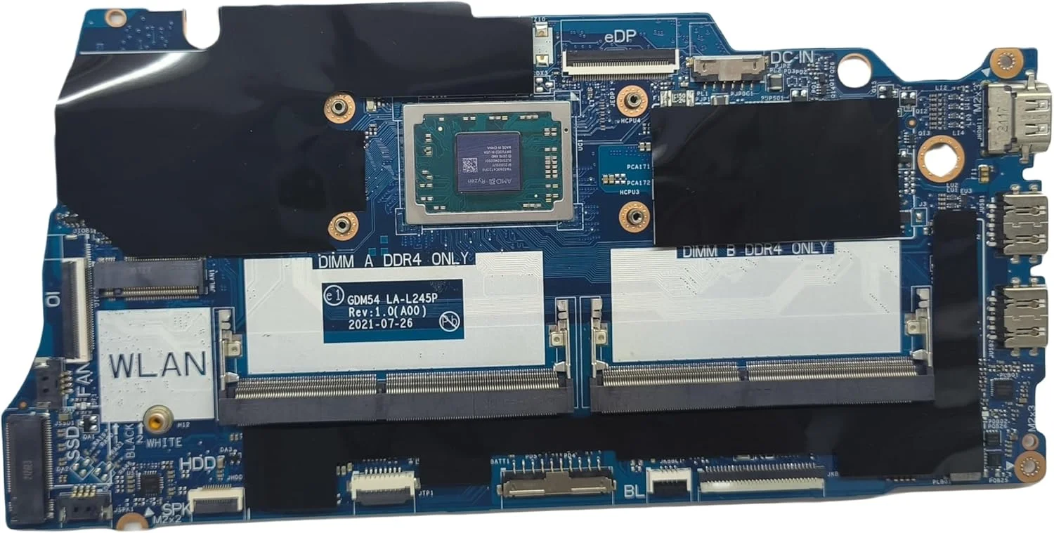 مادربرد جایگزین لپ تاپ GDM54 LA-L245P برای Dell Inspiron 15 3515، برد اصلی سیستم با پردازنده R3-3250U، شماره قطعه 0M90KV M90KV