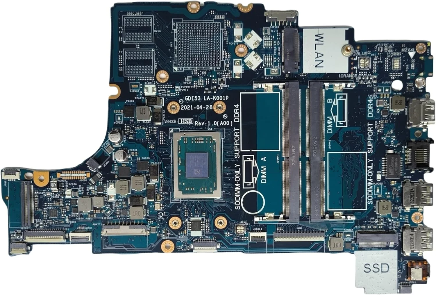 مادربرد جایگزین لپ تاپ GDI53 LA-K001P برای Dell inspiron 3505، برد اصلی سیستم با پردازنده Athlon Silver 3050U، شماره قطعه 0P92W5 P92W5