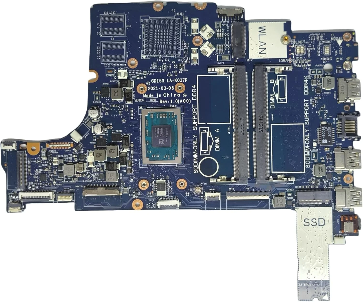 مادربرد جایگزین لپ تاپ GDI53 LA-K037P برای Dell Inspiron 3505، برد اصلی سیستم با پردازنده R3-3250U، شماره قطعه 0N8PW3 N8PW3 مادربرد جایگزین لپ تاپ GDI53 LA-K037P برای Dell Inspiron 3505، برد اصلی سیستم با پردازنده R3-3250U، شماره قطعه 0N8PW3 N8PW3