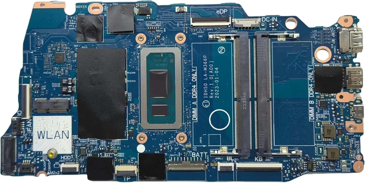 مادربرد جایگزین لپ تاپ IDH50 LA-M366P برای Dell Inspiron 15 3530، برد سیستم پردازنده i3-1305U مدل 05Y1J2 5Y1J2