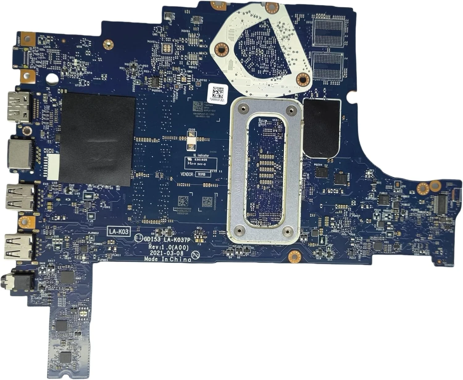 مادربرد جایگزین لپ تاپ GDI53 LA-K037P برای Dell inspiron 3505، برد اصلی سیستم با پردازنده Athlon Silver 3050U، شماره قطعه 09P2V1 9P2V1 مادربرد جایگزین لپ تاپ GDI53 LA-K037P برای Dell inspiron 3505، برد اصلی سیستم با پردازنده Athlon Silver 3050U، شماره قطعه 09P2V1 9P2V1