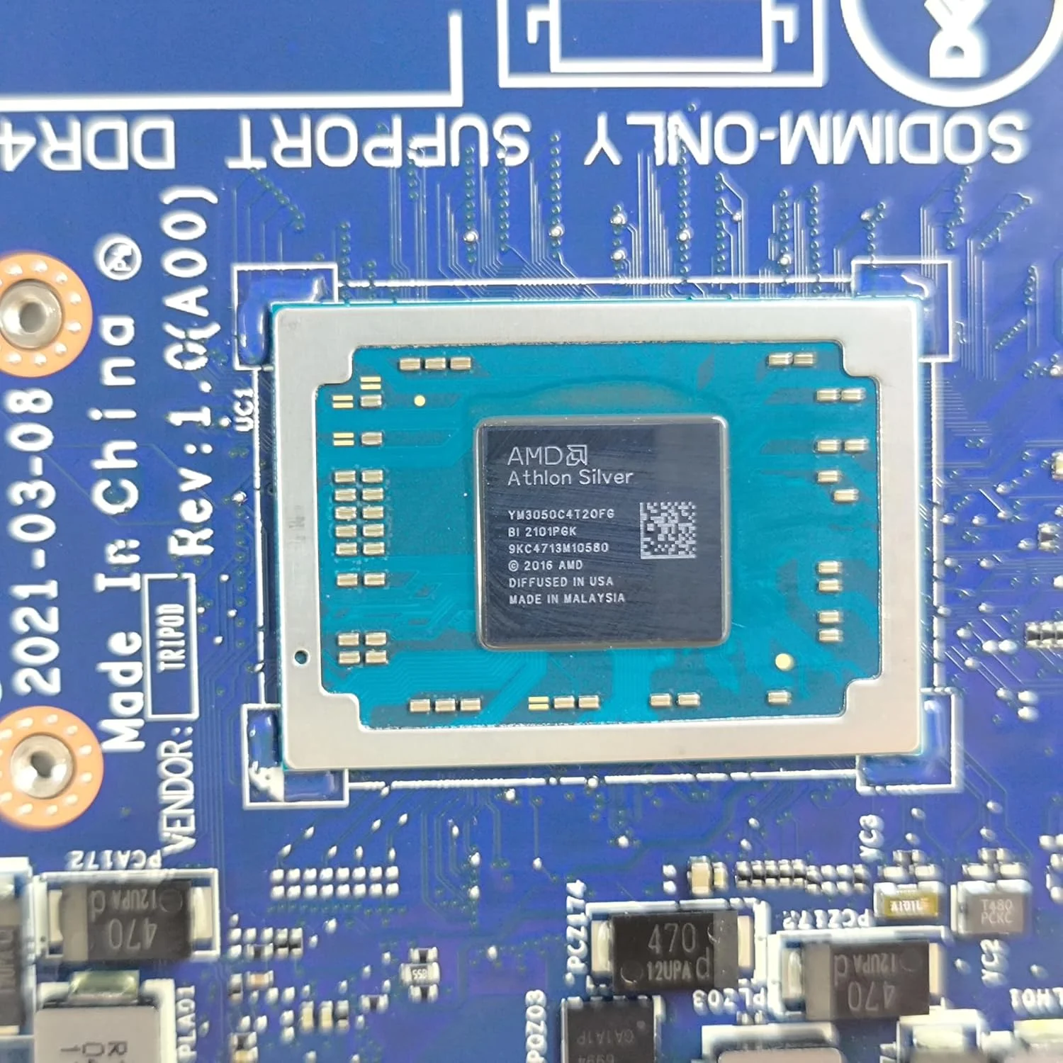 مادربرد جایگزین لپ تاپ GDI53 LA-K037P برای Dell inspiron 3505، برد اصلی سیستم با پردازنده Athlon Silver 3050U، شماره قطعه 09P2V1 9P2V1 مادربرد جایگزین لپ تاپ GDI53 LA-K037P برای Dell inspiron 3505، برد اصلی سیستم با پردازنده Athlon Silver 3050U، شماره قطعه 09P2V1 9P2V1