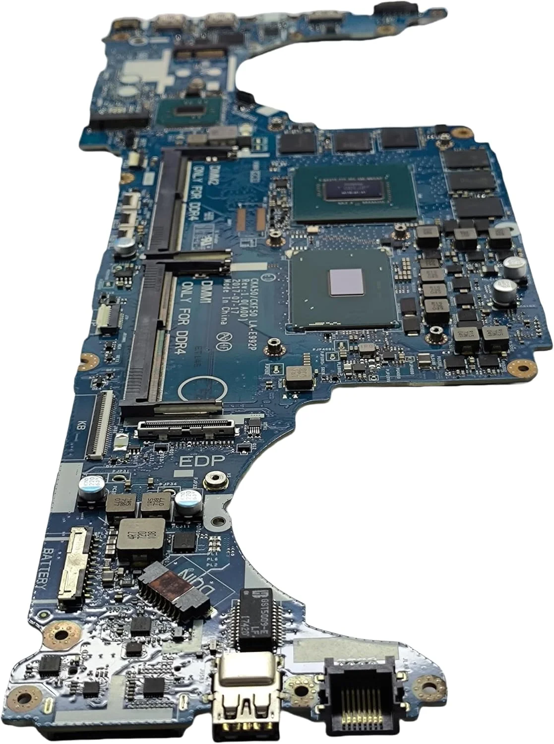 مادربرد جایگزین لپ تاپ CKA50/CKF50 LA-E992P برای DELL Vostro 15 7570، پردازنده i5-7300HQ، کارت گرافیک GTX 1060 6G، شماره قطعه 0K6GMV K6GMV