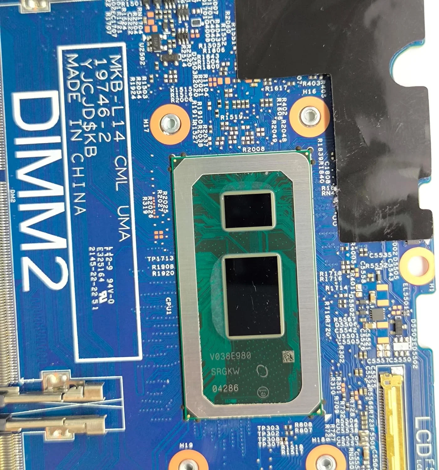 مادربرد جایگزین لپ تاپ مدل MKB_L14 CML UMA 19746-2 برای Dell Latitude 3410، پردازنده i7-10510U، شماره قطعه 0FDJTY FDJTY