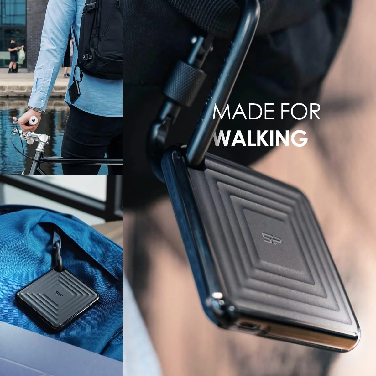 اس اس دی اکسترنال 2 ترابایتی سیلیکون پاور مدل PC60، قابل حمل، کوچک و جیبی، USB 3.2 Gen 2، سرعت تا 540 مگابایت بر ثانیه