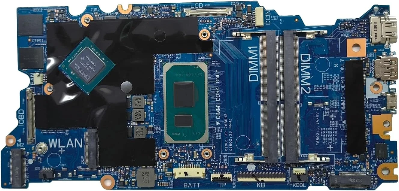 مادربرد جایگزین لپ تاپ مدل 213111-1 Cyborg-V15 TGL New PD برای Dell Vostro 14 5410، برد اصلی سیستم با پردازنده i5-11300H و کارت گرافیک MX450 2G، شماره قطعه 0J3GH4 J3GH4