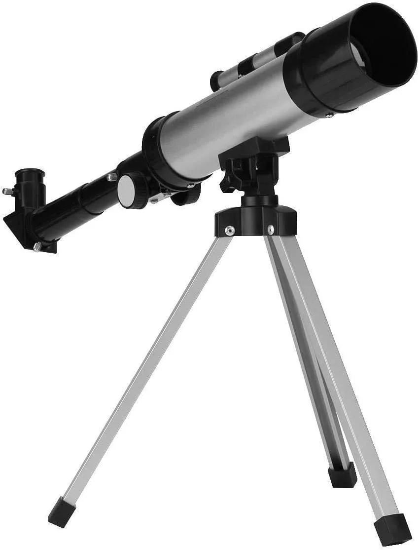 تلسکوپ شکستنی 360x50 میلی‌متری با لوله تلسکوپ نجومی، منکسر کننده، تک چشمی با سه پایه