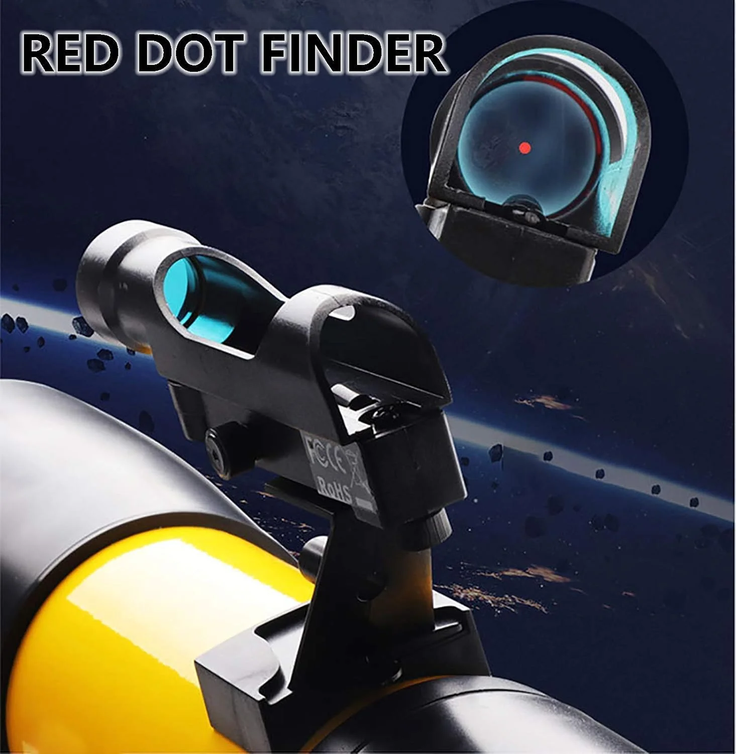 تلسکوپ نجومی گریت، تلسکوپ برای کودکان مبتدی، تلسکوپ شکستنی 7 میلی‌متری حرفه‌ای، فاصله کانونی 300 میلی‌متر، با سه پایه قابل تنظیم، چشمی Ma10ma20