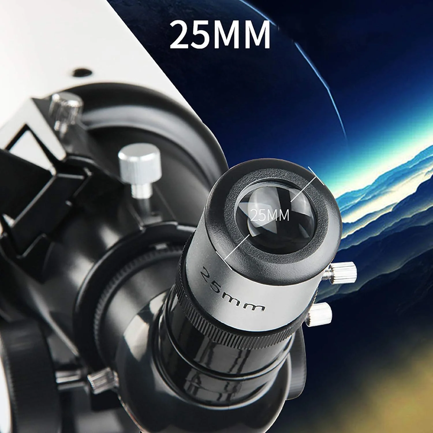 تلسکوپ نجومی گریت، تلسکوپ های ستاره نگری حرفه ای برای مبتدیان بزرگسال، تلسکوپ شکستنی نجومی 80 میلی متری، با سه پایه قابل تنظیم، چشمی 10 میلی متر / 25 میلی متر