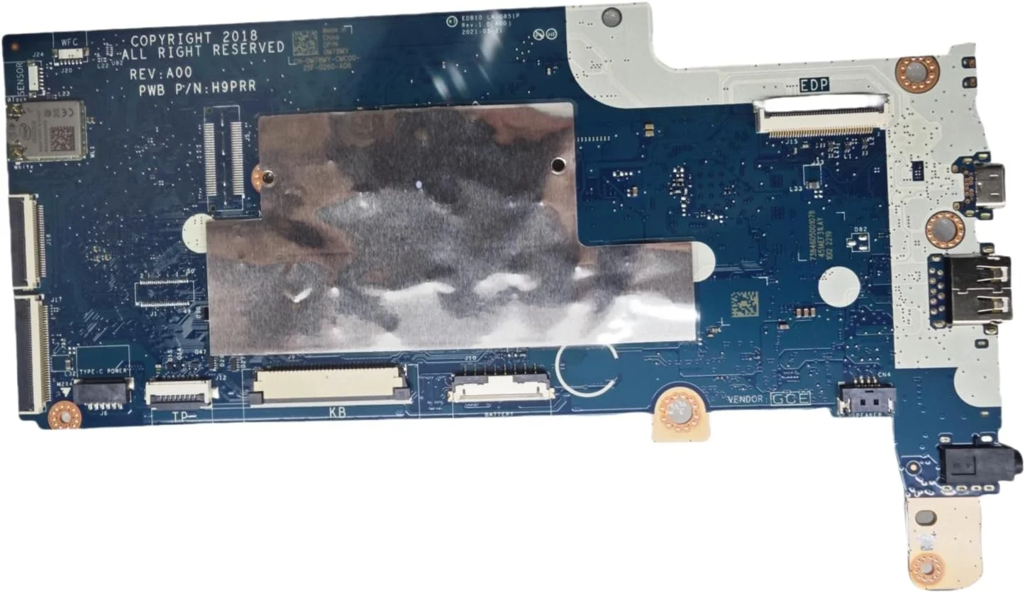 مادربرد جایگزین لپ تاپ EDB10 LA-G851P برای Dell Chromebook 3100، پردازنده N4120 1.1 گیگاهرتز دو هسته ای، 4 گیگابایت رم، 32 گیگابایت حافظه، 0M78MY M78MY (مناسب برای CHROMEBOOK 3100 2-in-1 نیست)