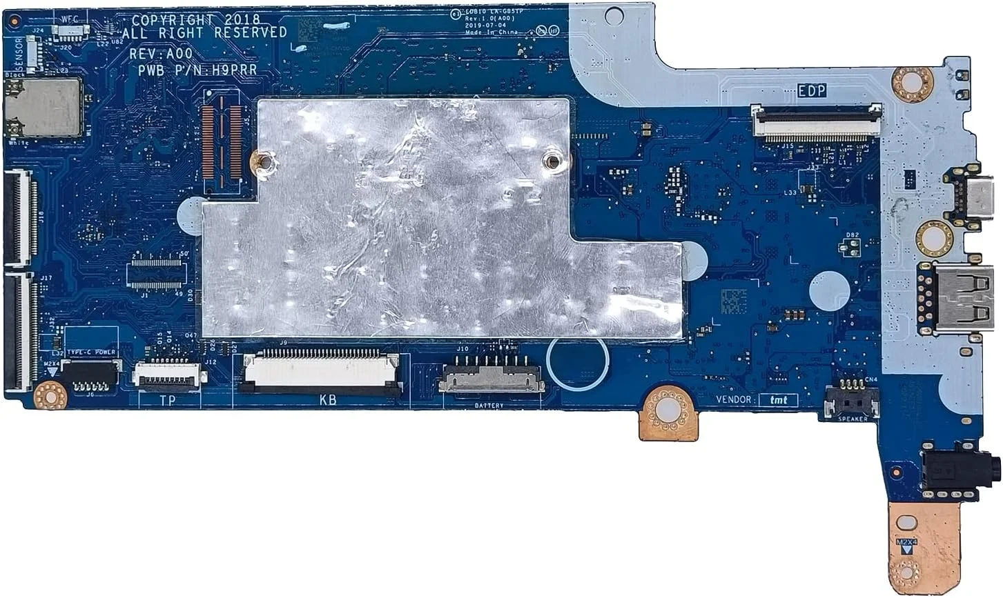مادربرد جایگزین لپ تاپ EDB10 LA-G851P برای Dell Chromebook 3100، پردازنده N4020 1.1GHz دو هسته ای، 4 گیگابایت رم، 32 گیگابایت حافظه، 0VMPYY VMPYY (مناسب برای CHROMEBOOK 3100 2-in-1 نیست)