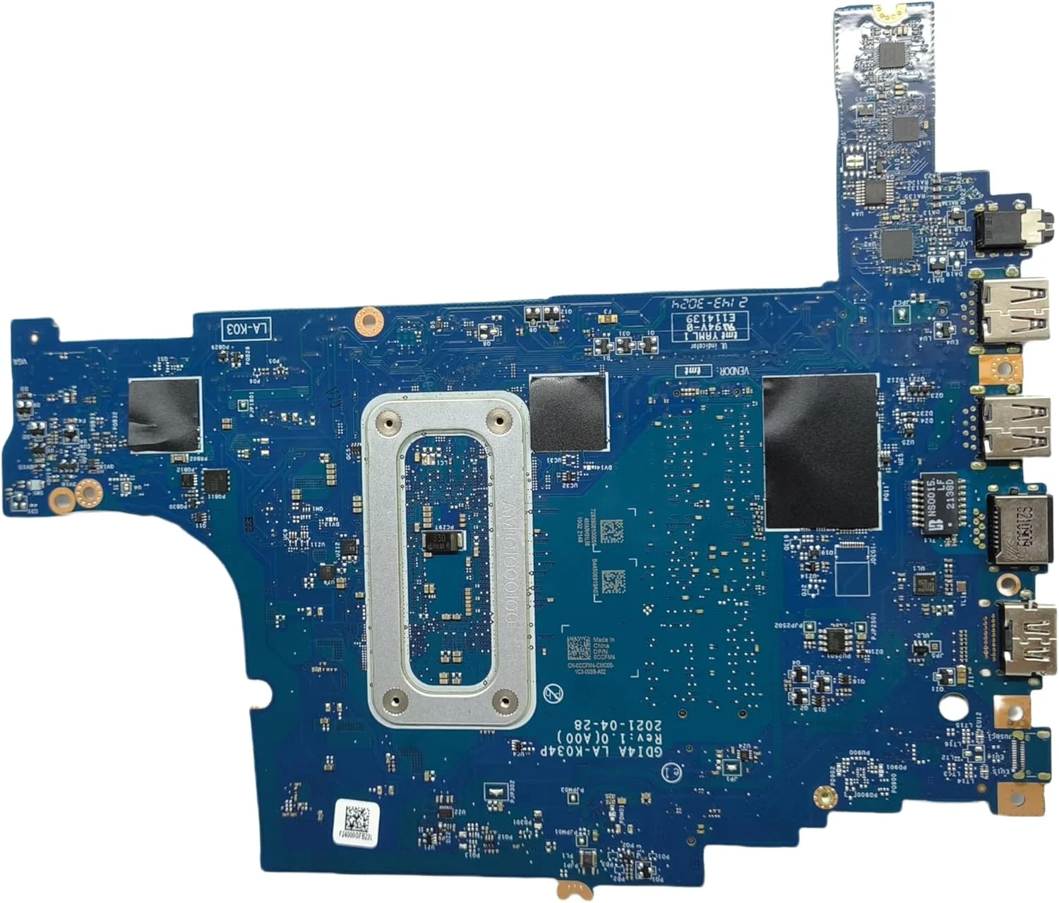 مادربرد جایگزین لپ تاپ GDI4A LA-K034P برای Dell Vostro 3400، برد اصلی سیستم با پردازنده Celeron 6305، شماره قطعه 0CCFM4 CCFM4 مادربرد جایگزین لپ تاپ GDI4A LA-K034P برای Dell Vostro 3400، برد اصلی سیستم با پردازنده Celeron 6305، شماره قطعه 0CCFM4 CCFM4