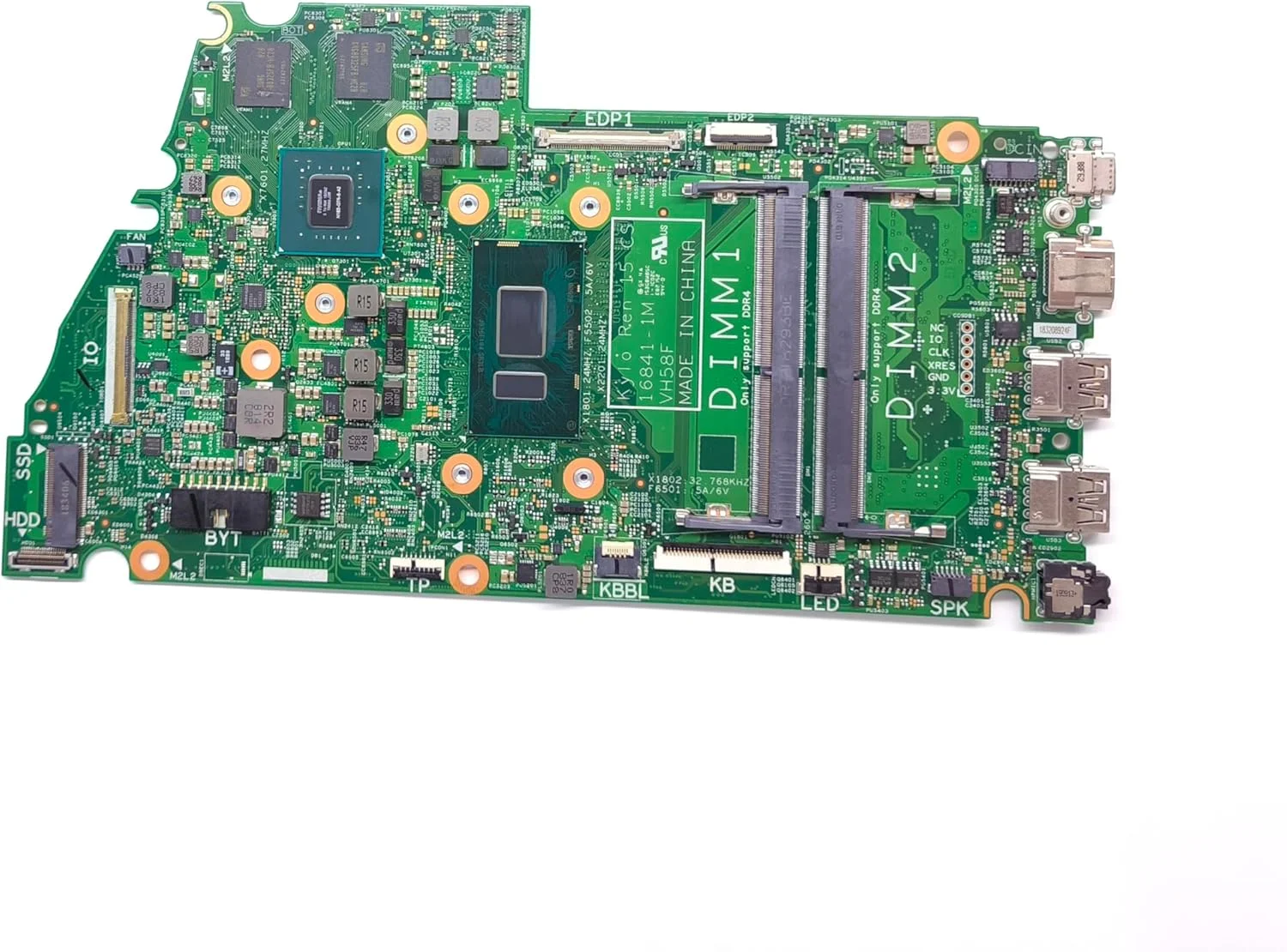 مادربرد جایگزین لپ تاپ مدل KYLO Ren 15 CS 16841-1M مناسب برای Dell Insprion 7570، دارای پردازنده I5-8250U و کارت گرافیک MX130 4GB، شماره قطعه 00DT41 0DT41