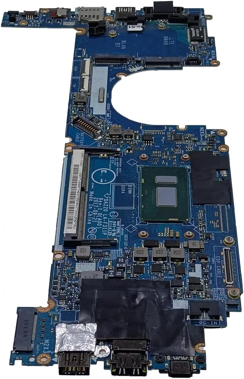 مادربرد جایگزین 0XY80D XY80D برای لپ تاپ Dell Latitude 7290 مدل DAZ20 LA-F312P، پردازنده i5-8350U