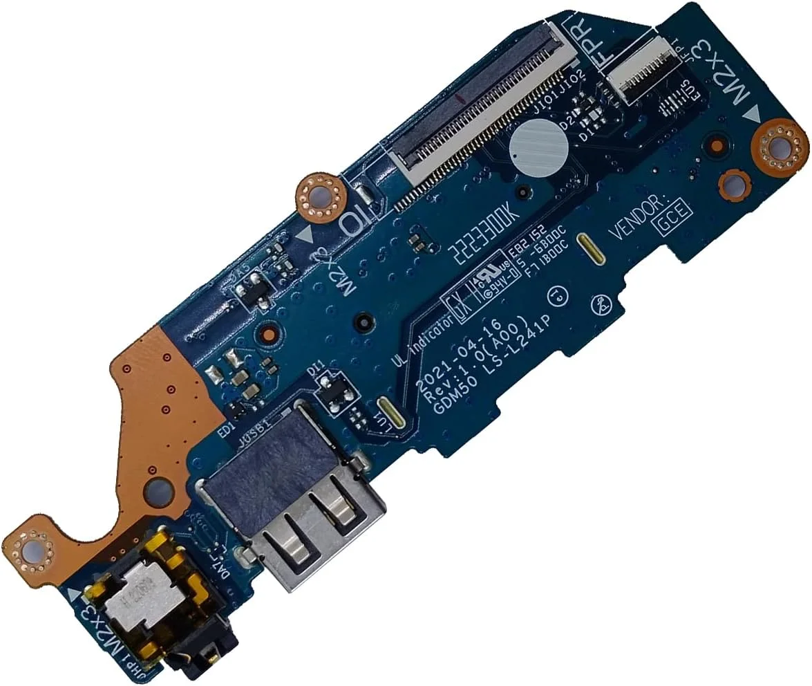 برد ورودی/خروجی جایگزین برای دل Inspiron 3510 3511 3520 مدل GDM50 LS-L241P با پورت USB صدا و کارت SD شماره قطعه 0C6CMN C6CMN برد ورودی/خروجی جایگزین برای دل Inspiron 3510 3511 3520 مدل GDM50 LS-L241P با پورت USB صدا و کارت SD شماره قطعه 0C6CMN C6CMN