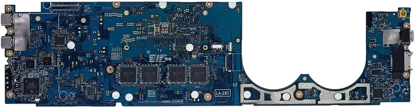 مادربرد جایگزین 0JHN2Y JHN2Y برای لپ تاپ Dell XPS 9370 مدل CAZ60 LA-E671P، پردازنده i7-8650U و 8 گیگابایت رم