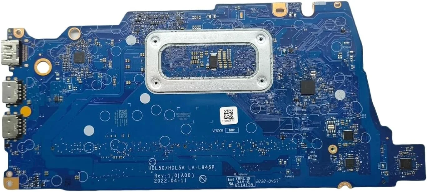 جایگزین مادربرد لپ تاپ دل Vostro 3520 مدل 0HRDT5 HRDT5، بورد اصلی سیستم HDL50/HDL5A LA-L946P با پردازنده i7-1255U