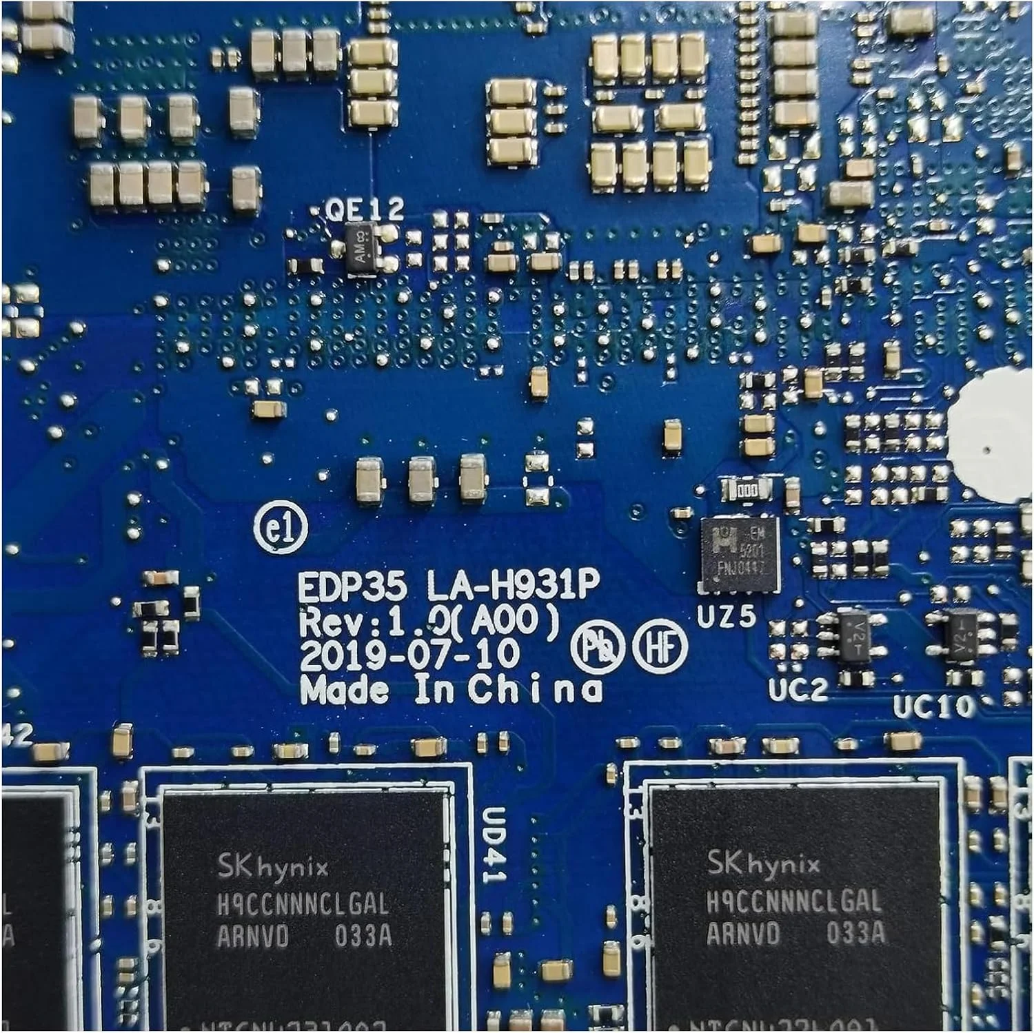 مادربرد جایگزین 068V0G 68V0G برای لپ تاپ Dell XPS 13 7390 مدل EDP35 LA-H931P، پردازنده I7-10710U و 16 گیگابایت رم